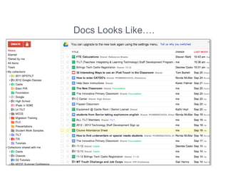 Docs Looks Like….
 