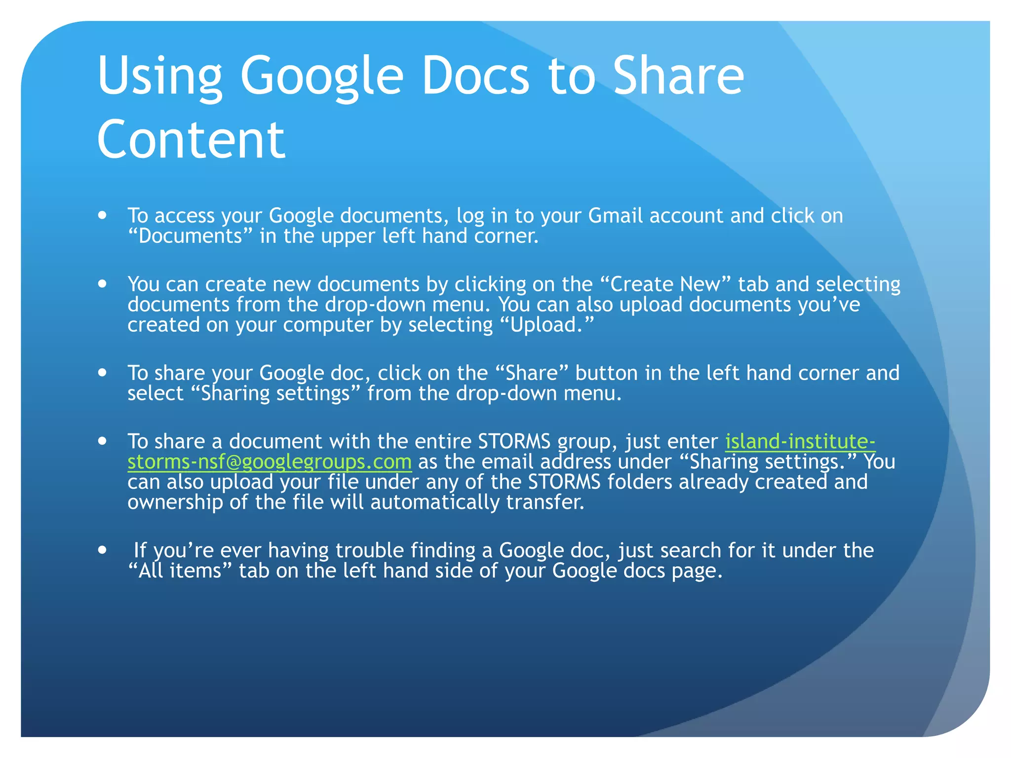 Google docs | PPT
