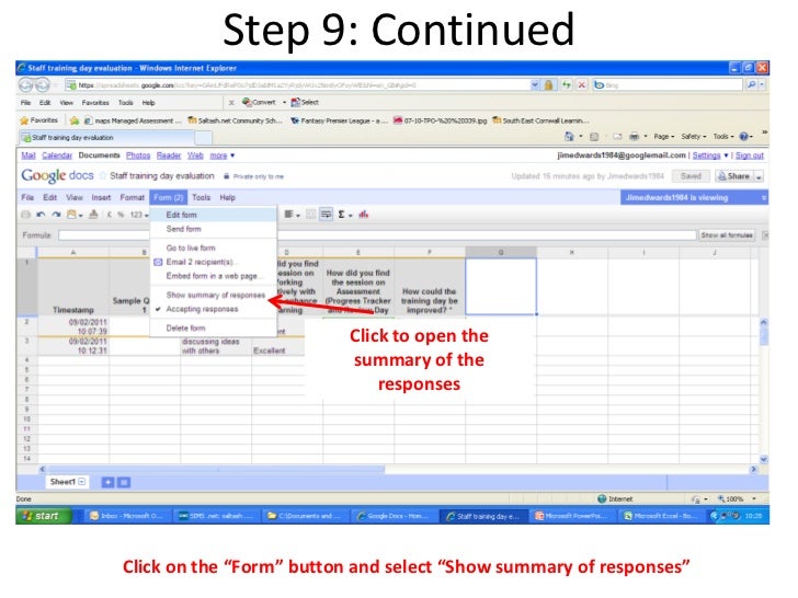 create google docs survey create google docs survey