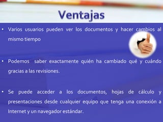 Guardar un documentoLos documentos se van guardando cada cierto tiempo.También podemos guardar pulsando en estos botones:Guardar (salva el documento)Guardar y cerrar (salva y cierra el documento)Descartar cambios (cierra sin guardar)