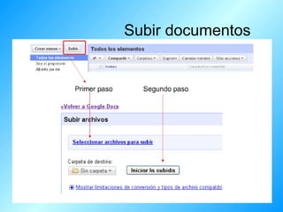 Subir documentos