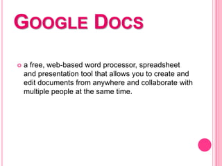 Google Docs | PPT