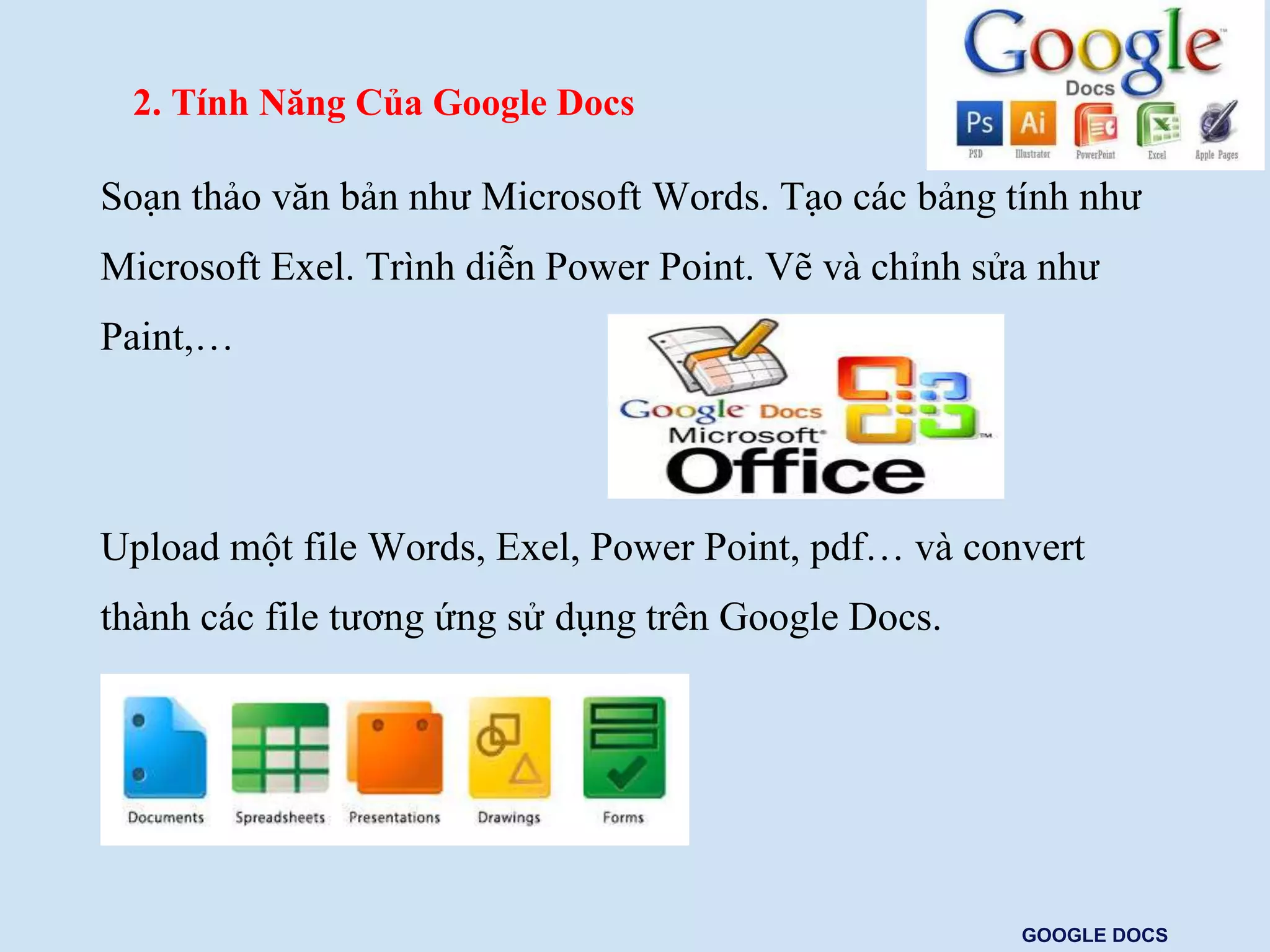Tìm hiểu về Google docs | PPTX