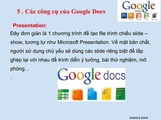 Tìm hiểu về Google docs | PPTX