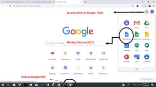Google docs for beginners | PPTX