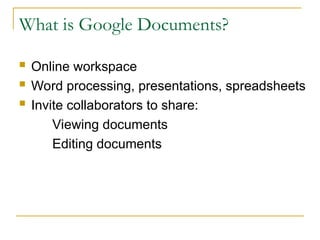 A PowerPoint Presentation On Google Docs .ppt