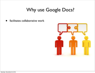 Online Collaboration with Google Docs | PDF