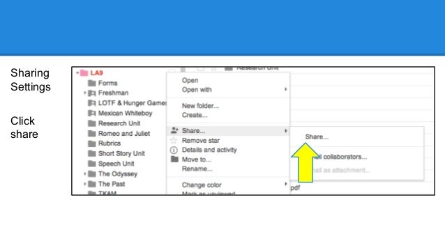Google Docs And Drive Basics