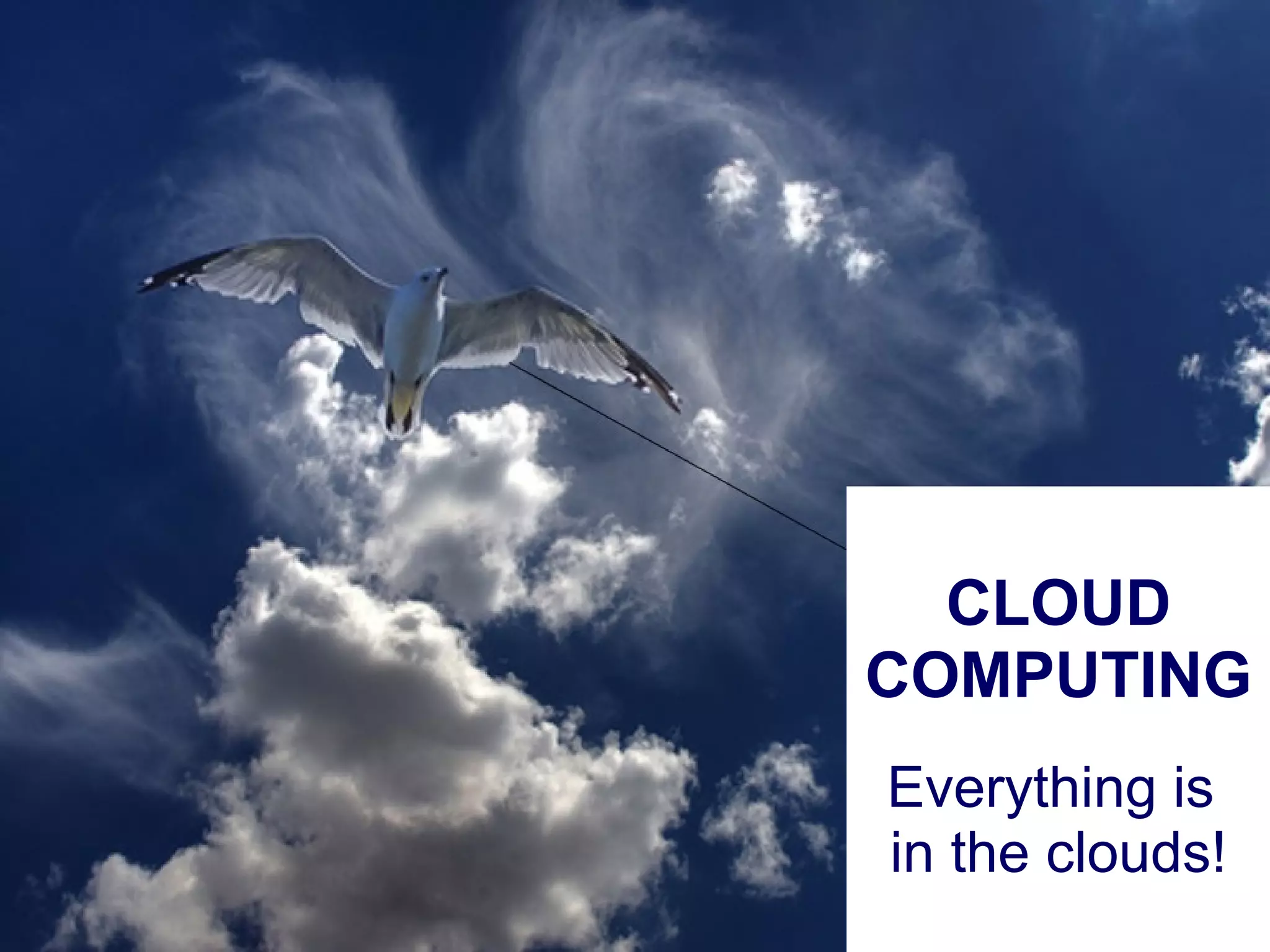 CLOUD COMPUTING Everything is  in the clouds! 