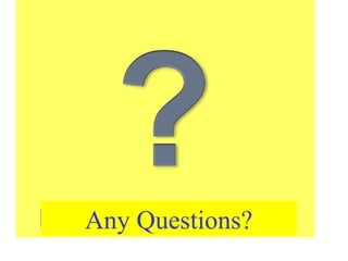 Any Questions? 