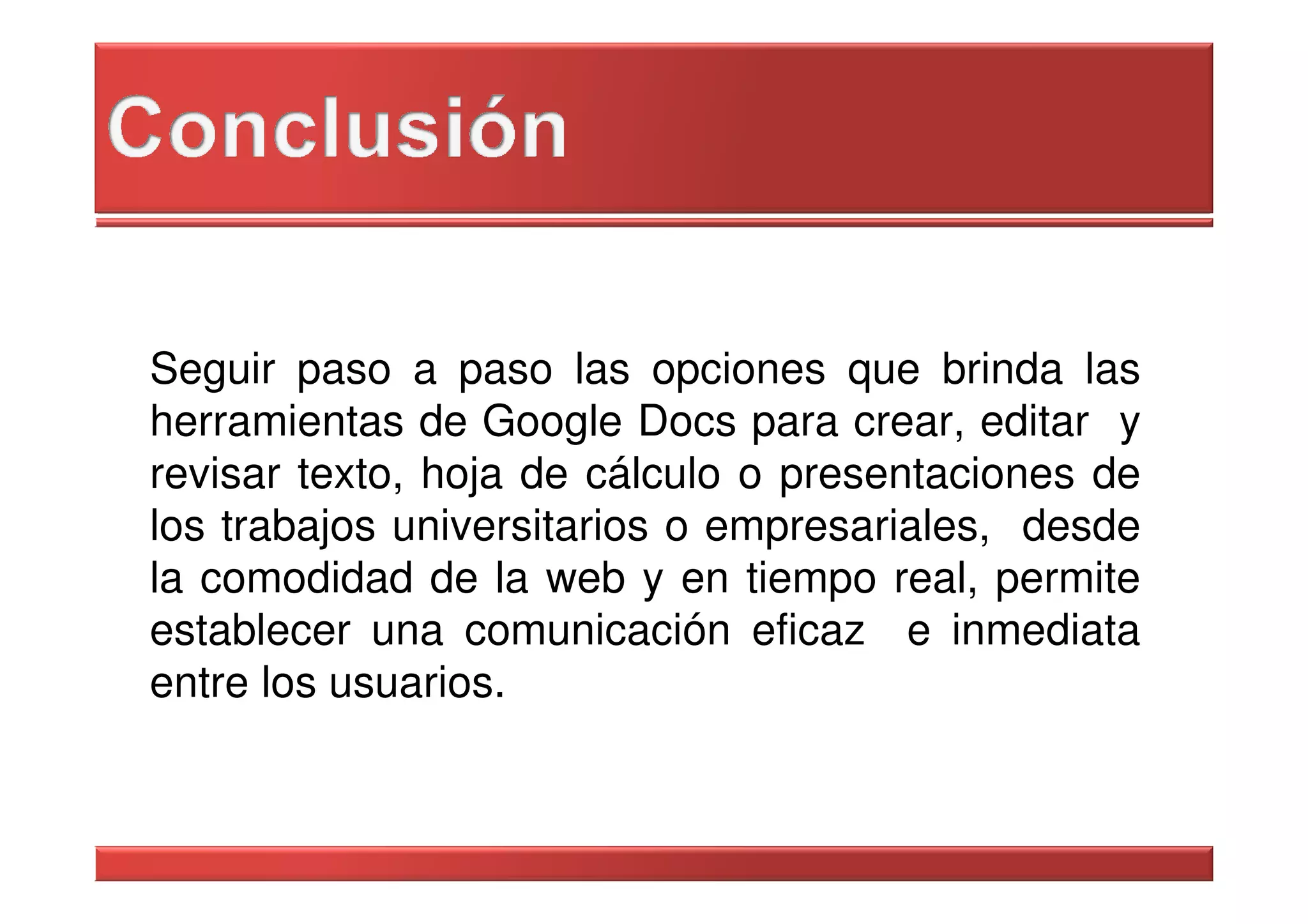 Googledocs Curso