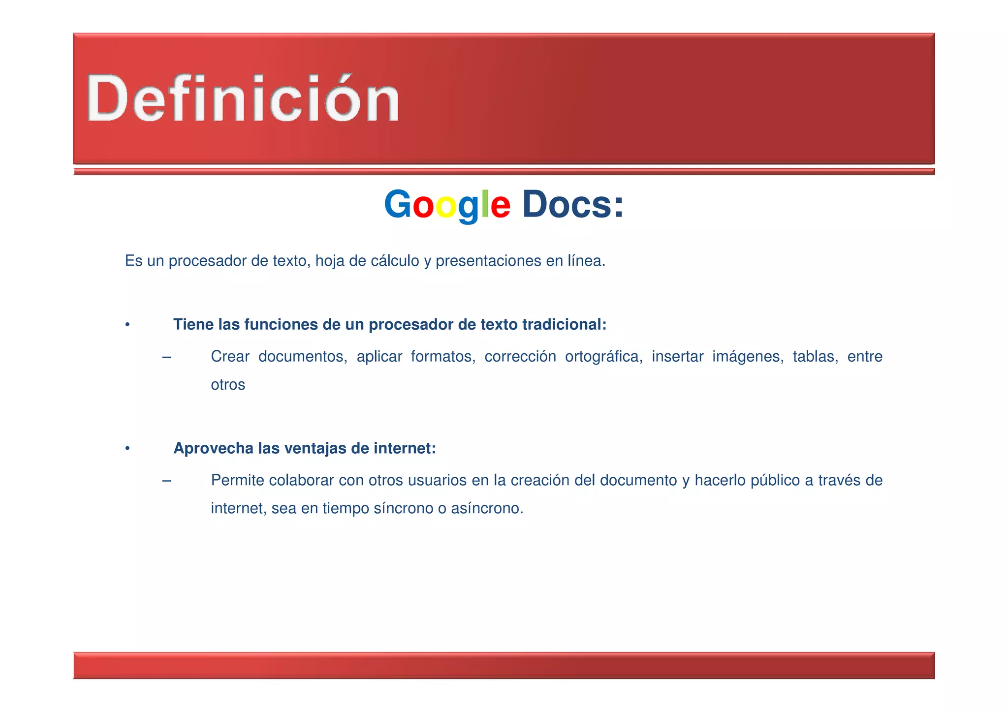 Googledocs Curso