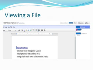Viewing a File