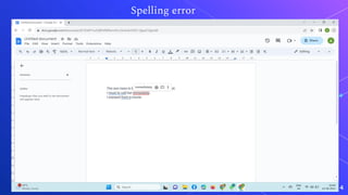 4
Spelling error