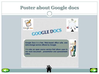 Poster about Google docs
 