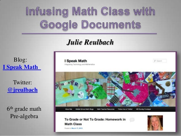 google docs presentation global math