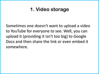 Google docs tips and tricks | PDF