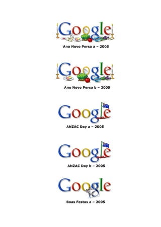 Google Doodles 2005