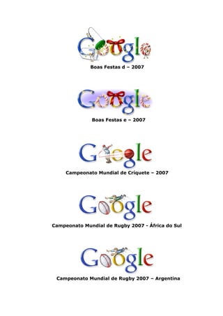 Google Doodles 2007