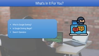 Google Dorking Tutorial | What Is Google Dorks And How To Use It ...