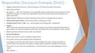 Disclosure Example Sentence Mastering Google Dorking Techniques for Ethical Information Gathering ...