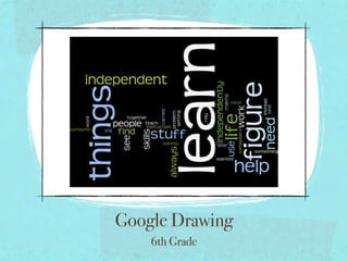 Google Drawing
    6th Grade
 