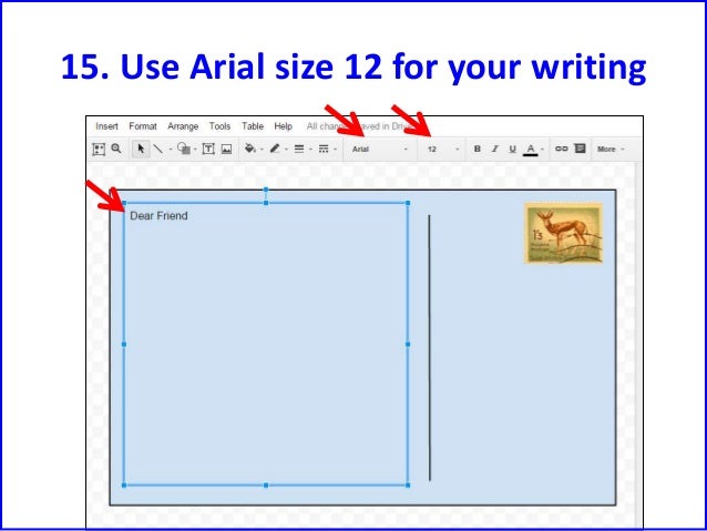 oversize postcard size