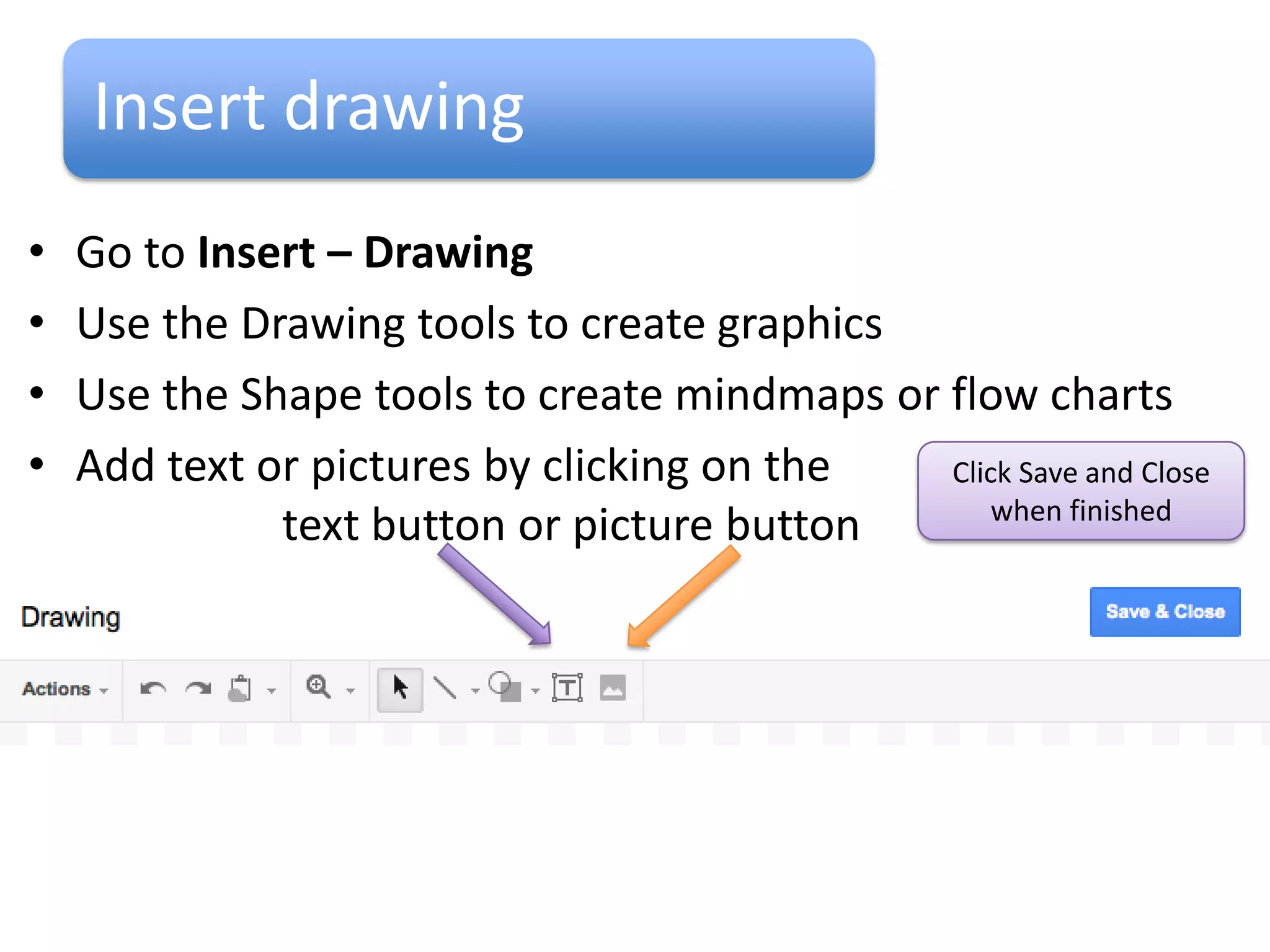Printing

• Go to File – Page Setup
  to set your printing options
• If you want Page numbers
  to show then press cancel
  and go to Insert page
  number (choose from Top
  of page or bottom of page)
• Go to File – Print
• Click Print, check the
  settings and then click Print
 