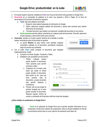 Google Drive: Productividad en la nube | PDF
