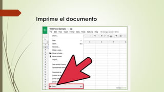Imprime el documento
 
