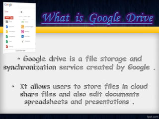 Google drive | PPTX