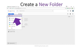 Create a New Folder
© 2016 jmumali.com
 
