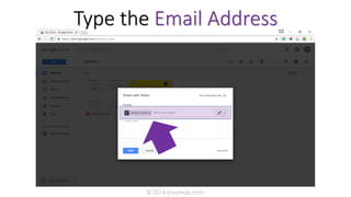 Type the Email Address
© 2016 jmumali.com
 