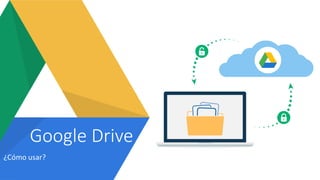 Google Drive
¿Cómo usar?
 