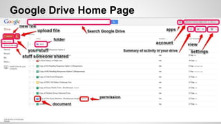 Google Drive Home Page 
 