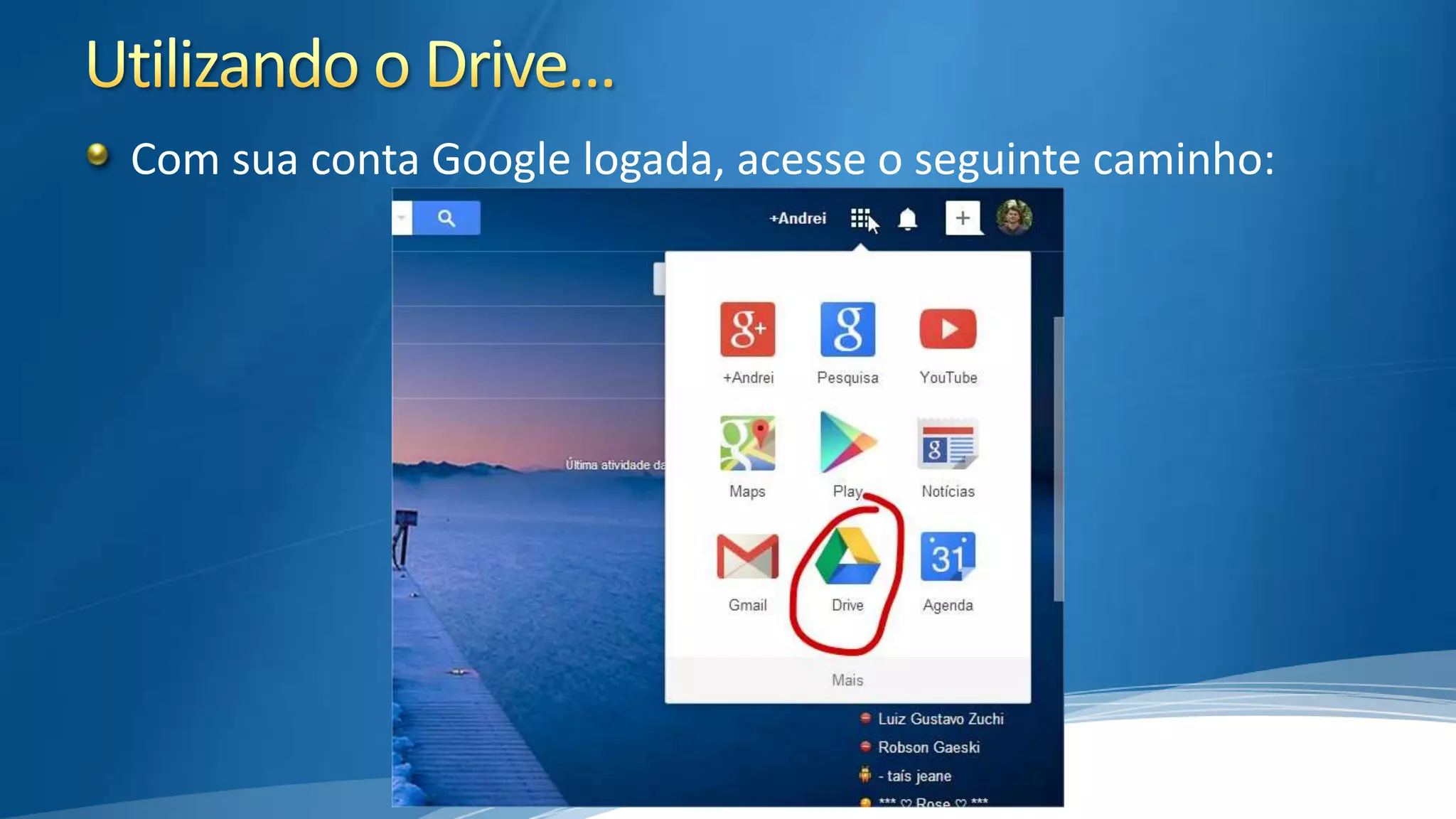 Com sua conta Google logada, acesse o seguinte caminho:

 