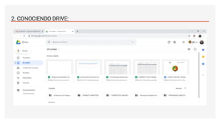 2. CONOCIENDO DRIVE:
 