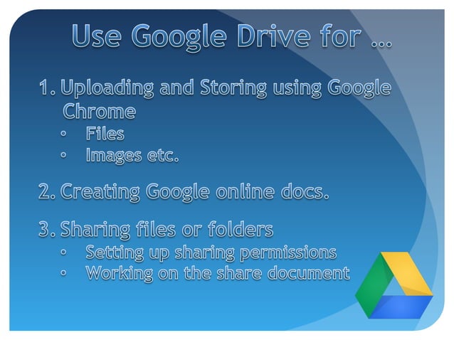Google drive basics | PPT