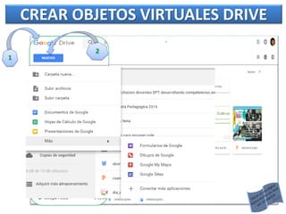 CREAR OBJETOS VIRTUALES DRIVE
1
 