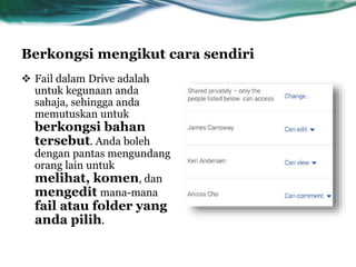 Google drive dalam pengurusan dan pentadbiran sekolah