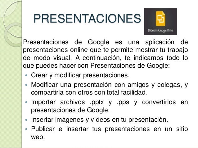 google drive diapositivas