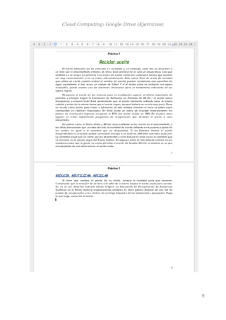 Cloud Computing: Google Drive (Ejercicios)
9
 