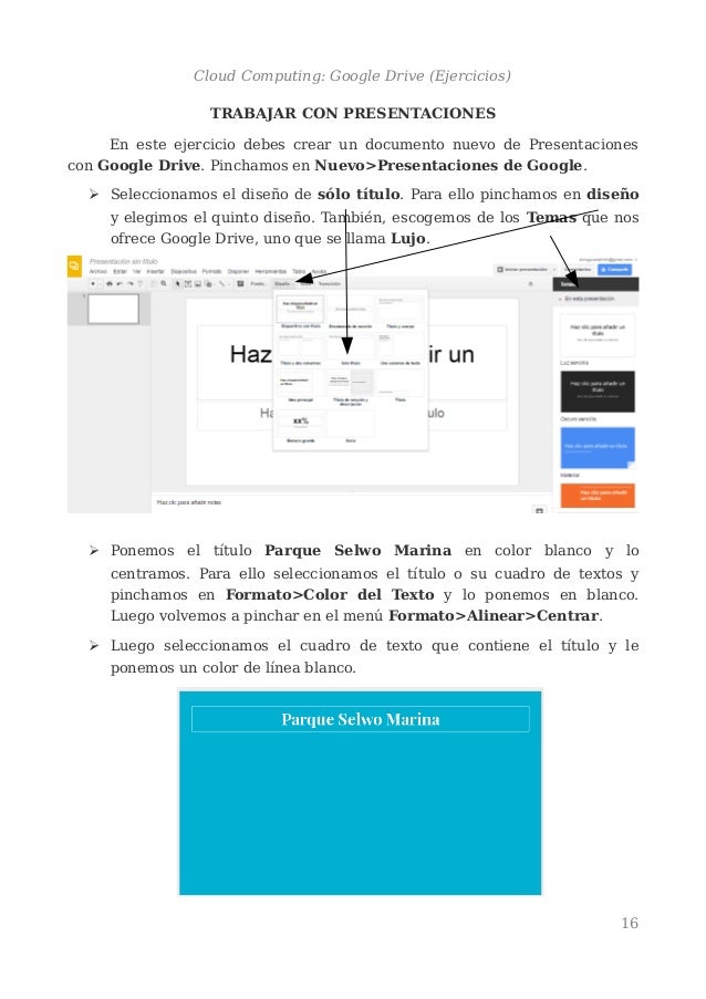 Clase 8 9 Google Drive Ejercicios Lessons Tes Teach