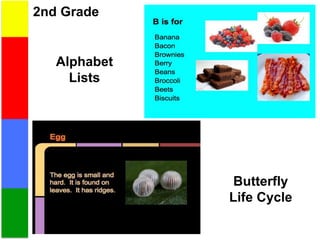 2nd Grade
Butterfly
Life Cycle
Alphabet
Lists
 