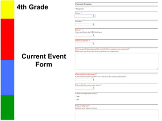 4th Grade
Current Event
Form
 