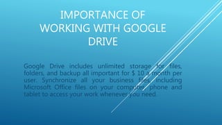 Google drive power point presentation (1) | PPTX