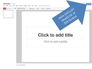 Google drive ppt | PPT