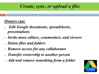Google drive | PPTX