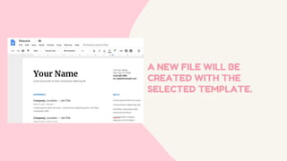 A NEW FILE WILL BE
CREATED WITH THE
SELECTED TEMPLATE.
 