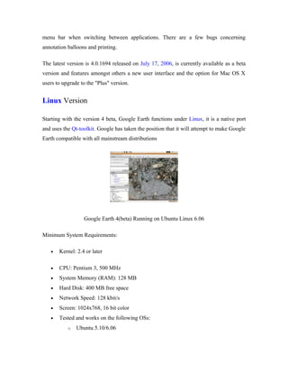 Google earth | DOC